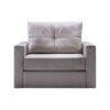 Poltrona Cama Palermo 1,10m Veludo cor Bege - SOB ENCOMENDA