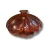 Vaso Oval de Vidro Grande cor Vermelho Transparente Tamanho 120x28 - PRONTA ENTREGA