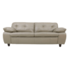Sofa Living Modelo Acapulco Tamanho 208x90 com 3 Lugares Material Couro 100% Natural Cor Bege - SOB ENCOMENDA