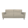 Sofa Living Modelo Zurik Tamanho 200×87 com 3 Lugares Material Couro 100% Natural Cor Bege Cru Soft – SOB ENCOMENDA