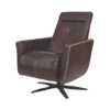 Poltrona Slim Eletrico Reclinavel Power Touch Gran Relax Modelo Pandora em Couro 100% Natural Cor Soft Marrom Chocolate Tabacco - SOB ENCOMENDA