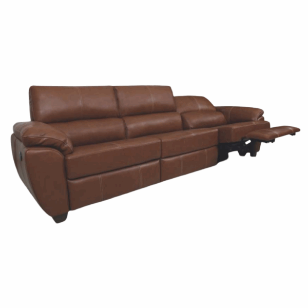 Sofá Elétrico Retrátil e Reclinável Modelo Frank Tamanho 303/324/354 com 3 Módulos para 5 a 7 Lugares Material Couro 100% Natural (CORES) – SOB ENCOMENDA