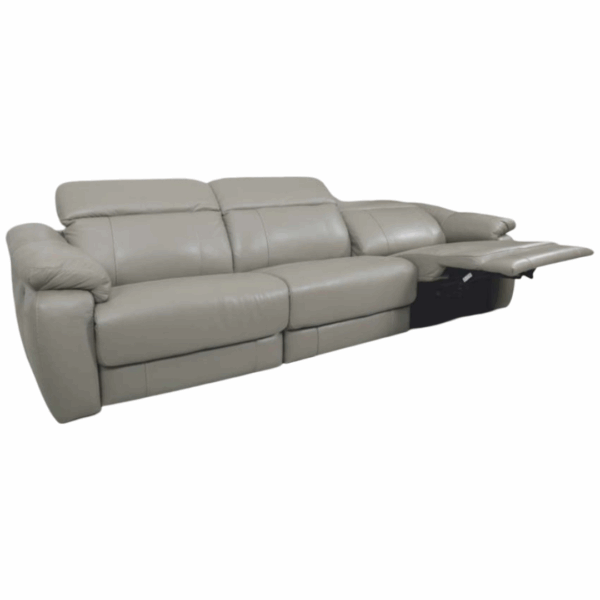 Sofá Elétrico Retrátil e Reclinável Modelo Mustang Tamanho 214/228/248/296/318/348 com 2 ou 3 Módulos Material Couro 100% Natural (CORES) – SOB ENCOMENDA