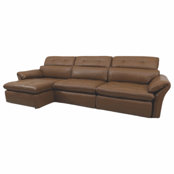 Sofá Elétrico Power Touch Retrátil e Encosto Reclinável Modelo Bruce Tamanho 301/331/361 com 3 Módulos para 5 a 7 Lugares Material Couro 100% Natural (CORES) – SOB ENCOMENDA